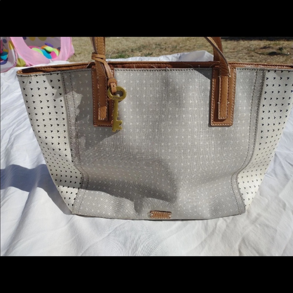 Fossil Heart Tote
